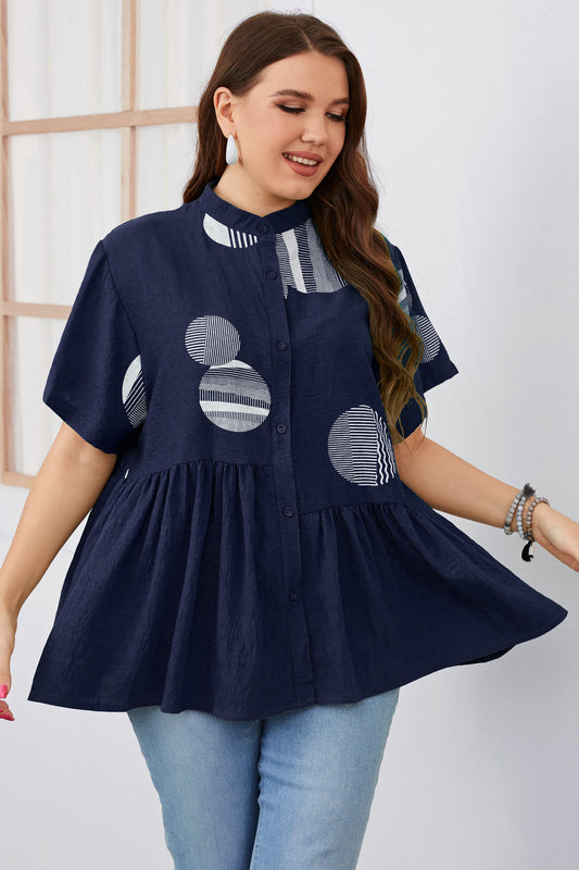 Women Large Swing Three-Color Short Sleeve Loose Plus Size Short Sleeve T-shirt Top 2022 Popular Plump Girls Women Clothing