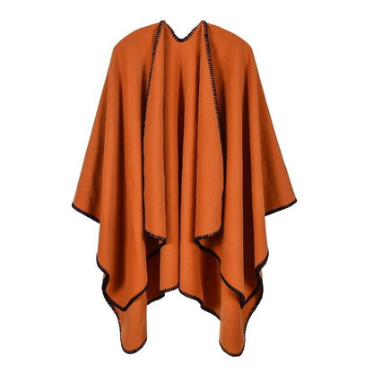 super thick women winter warm cape shawl wraps