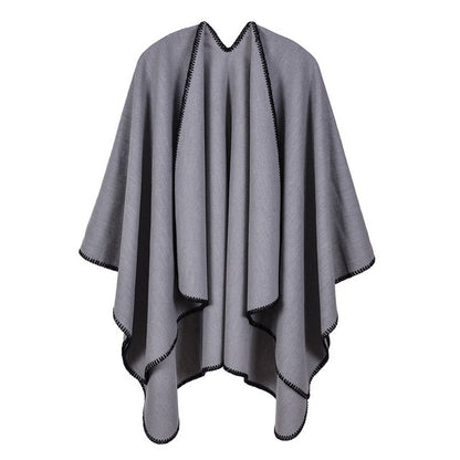 super thick women winter warm cape shawl wraps