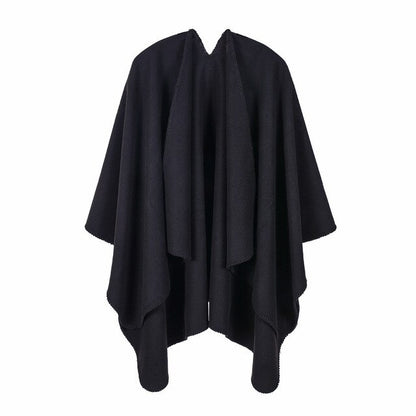 super thick women winter warm cape shawl wraps