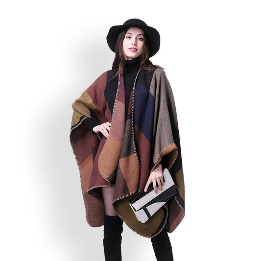 lady winter thick warm cape wraps luxury high quality